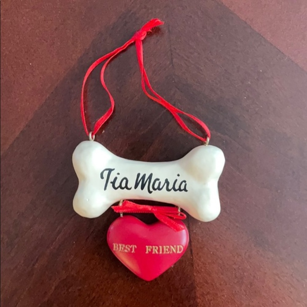 Tia Maria Dog Bone Christmas Ornament 🦴